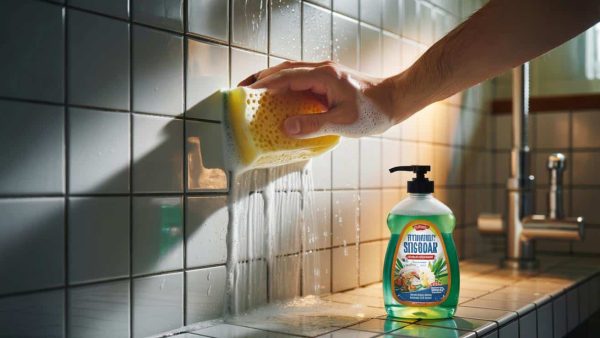 The everyday kitchen item that cleared soap buildup from tiles without scrubbing hard