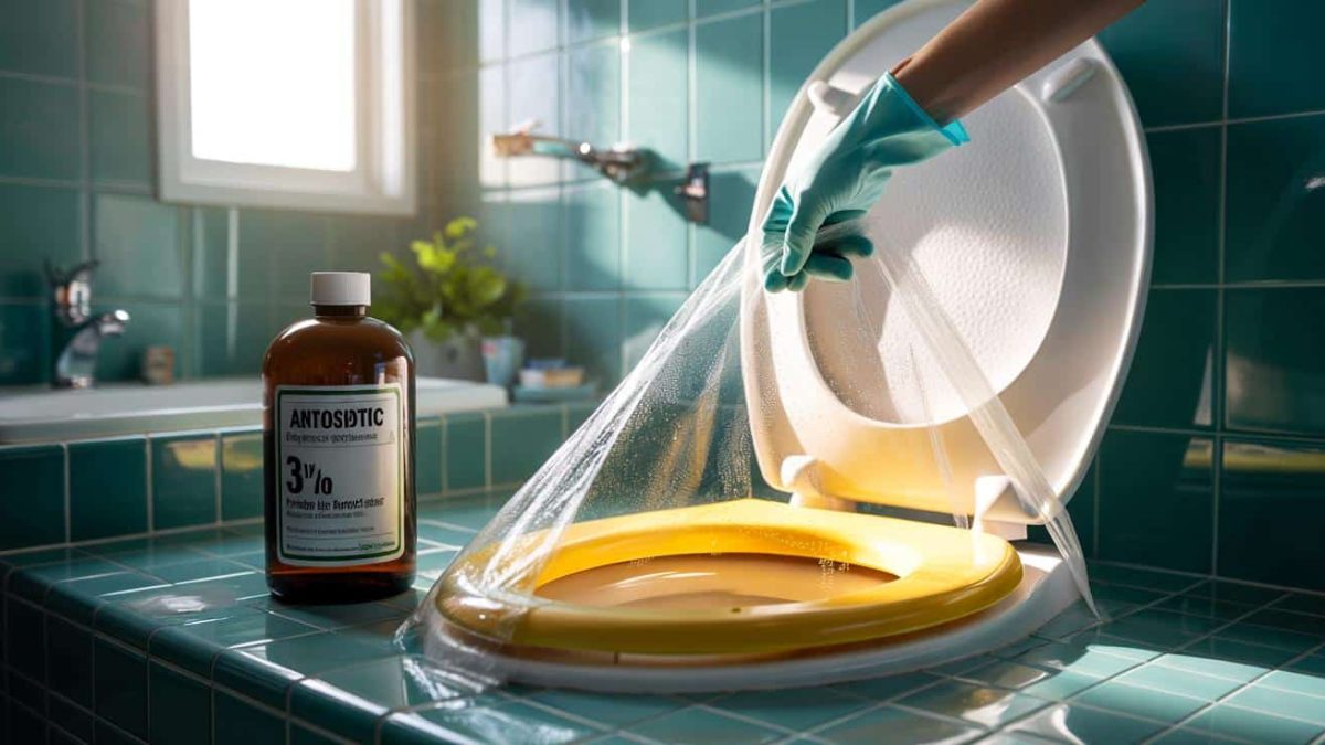The forgotten bathroom liquid restores yellowed toilet seats to their original white with no effort