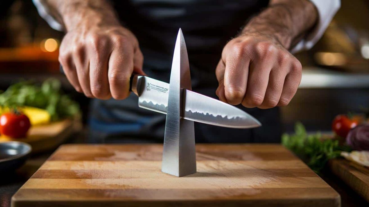 The kitchen knife sharpening technique that home cooks consistently get wrong and exactly how to do it properly in two minutes