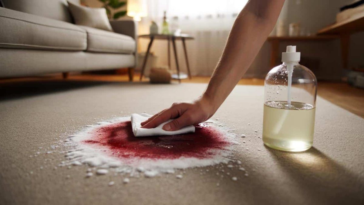 The low cost household trick that removed carpet stains quickly without expensive products