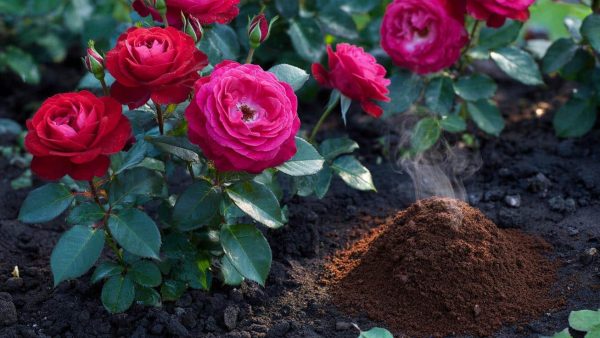 The natural fertilizer you can make from used coffee grounds that makes roses bloom more vigorously and with deeper color