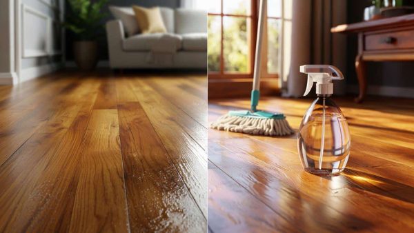 The natural wood floor cleaning solution that removes grime and restores shine without leaving any streaky residue behind