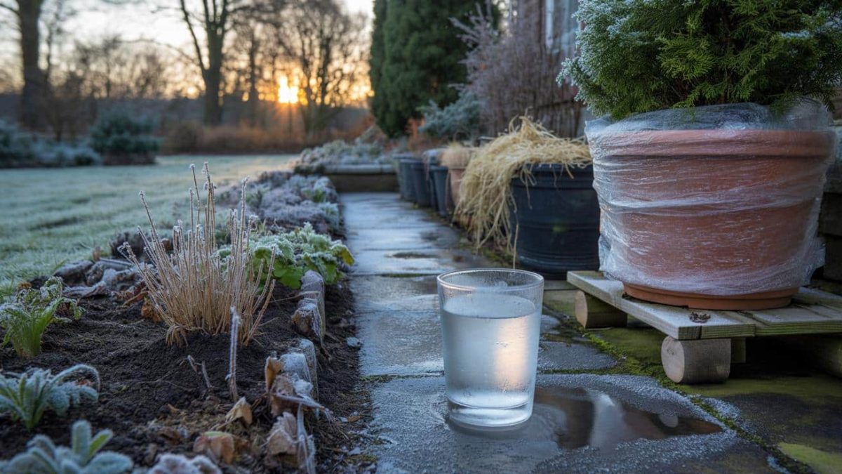 The odd winter trick with a glass of water that secretly saves your garden