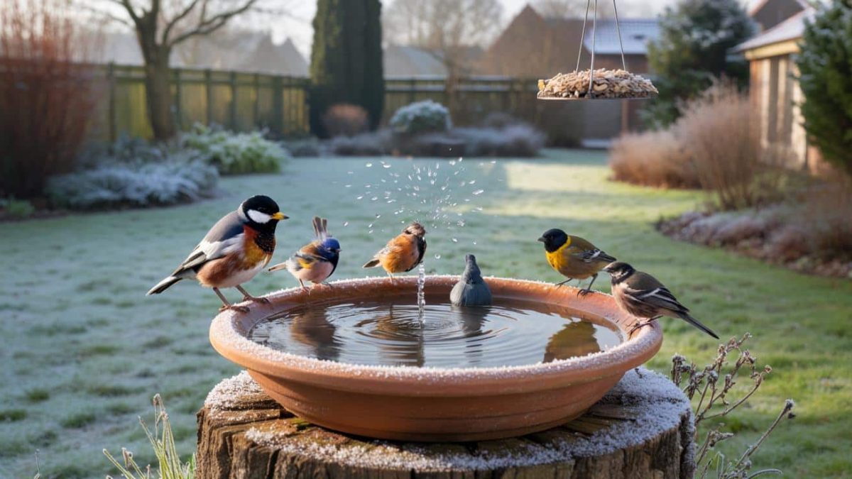 The old-timers did this every winter: the little dish that brings birds back to your garden in days