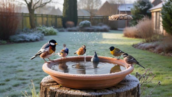 The old-timers did this every winter: the little dish that brings birds back to your garden in days