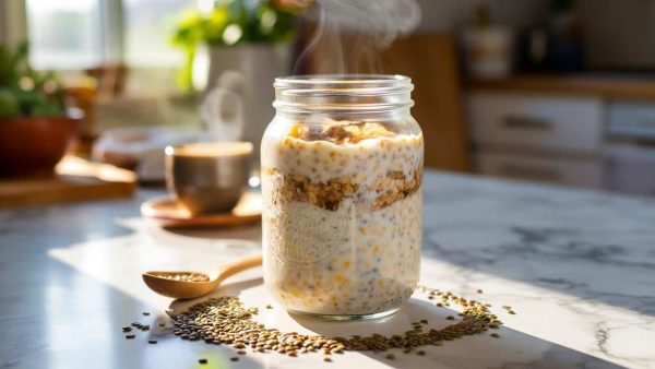 The overnight oat recipe combination that nutritionists say keeps you full until lunch without any sugar crash whatsoever