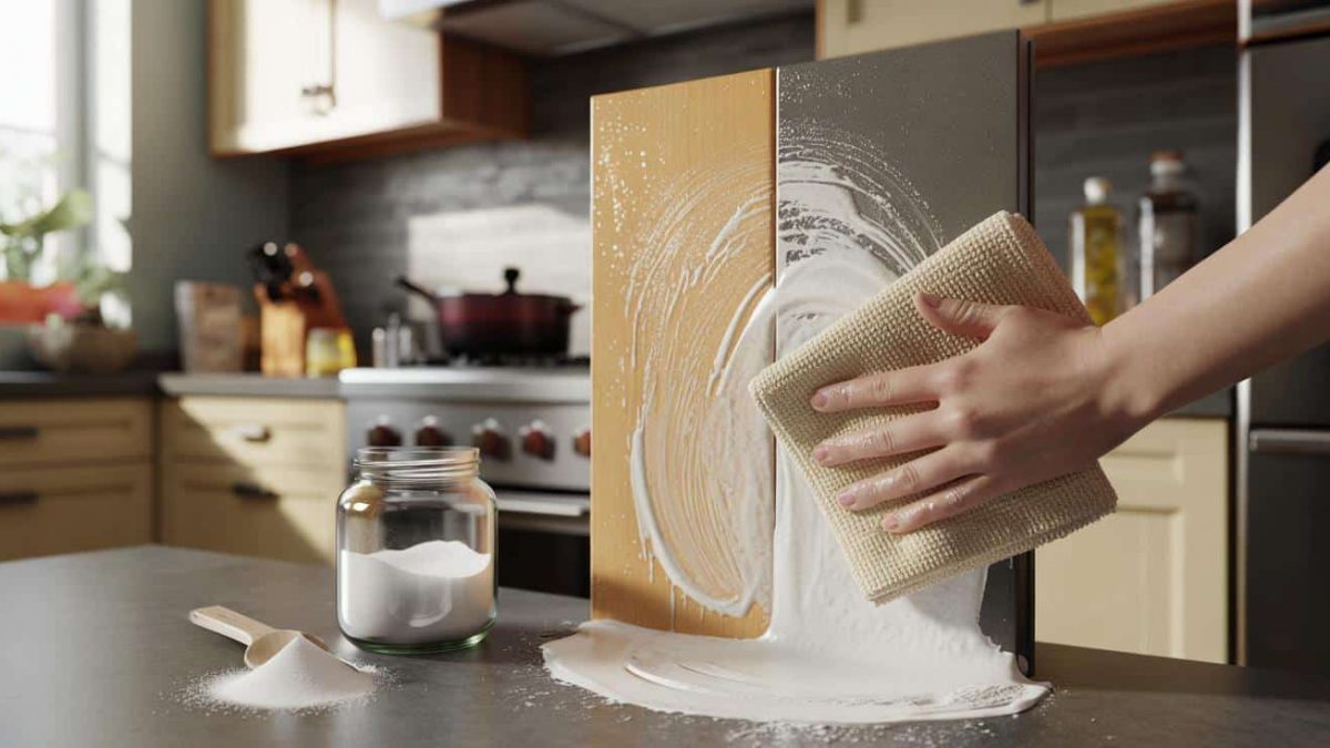 The Simple Pantry Staple That Cuts Through Greasy Kitchen Cabinets In Minutes