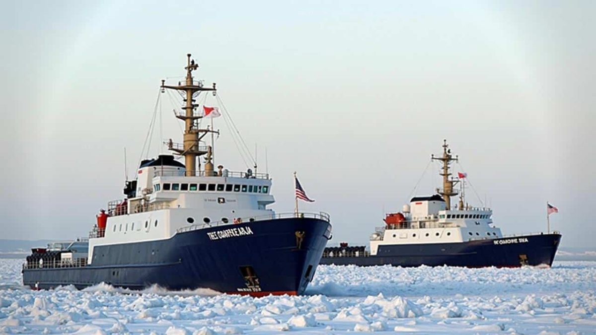 The United States has fallen so far behind in icebreaker fleet renewal that it is turning to the two Western super‑powers in the field
