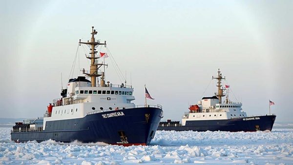 The United States has fallen so far behind in icebreaker fleet renewal that it is turning to the two Western super‑powers in the field