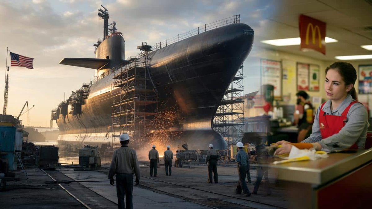 Shocking Wages in US Shipyards: Sailors Flee to McDonald’s for Better Pay