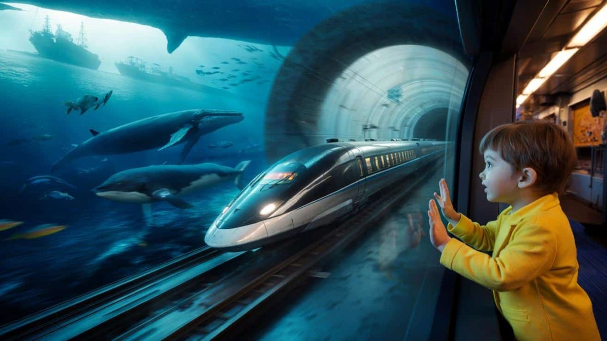 The world’s longest high-speed underwater train is underway — linking two continents beneath the ocean