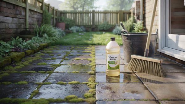 This 35p cupboard staple cleaned my mossy patio in 1 hour – no pressure washer needed