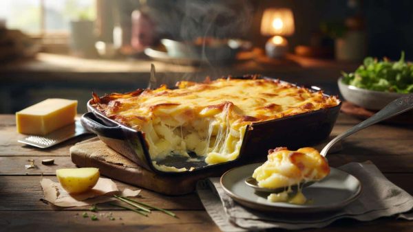 This cheesy baked potato casserole delivers pure comfort food on a plate, perfect for slow and cozy evenings