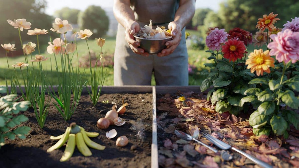 This “harmless” habit of tossing food scraps is probably why your flowers look dull and lifeless
