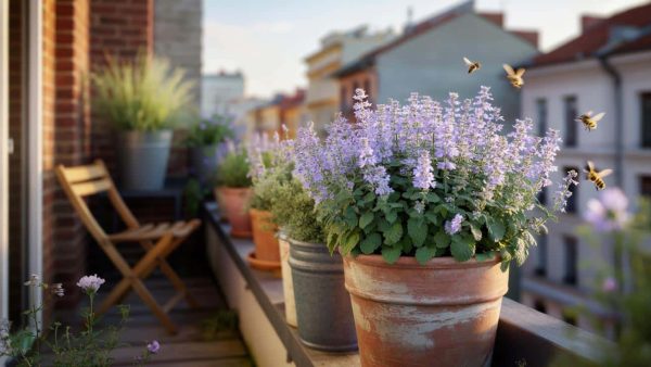 This space saving perennial with soft lavender blooms from May through October thrives in compact outdoor areas