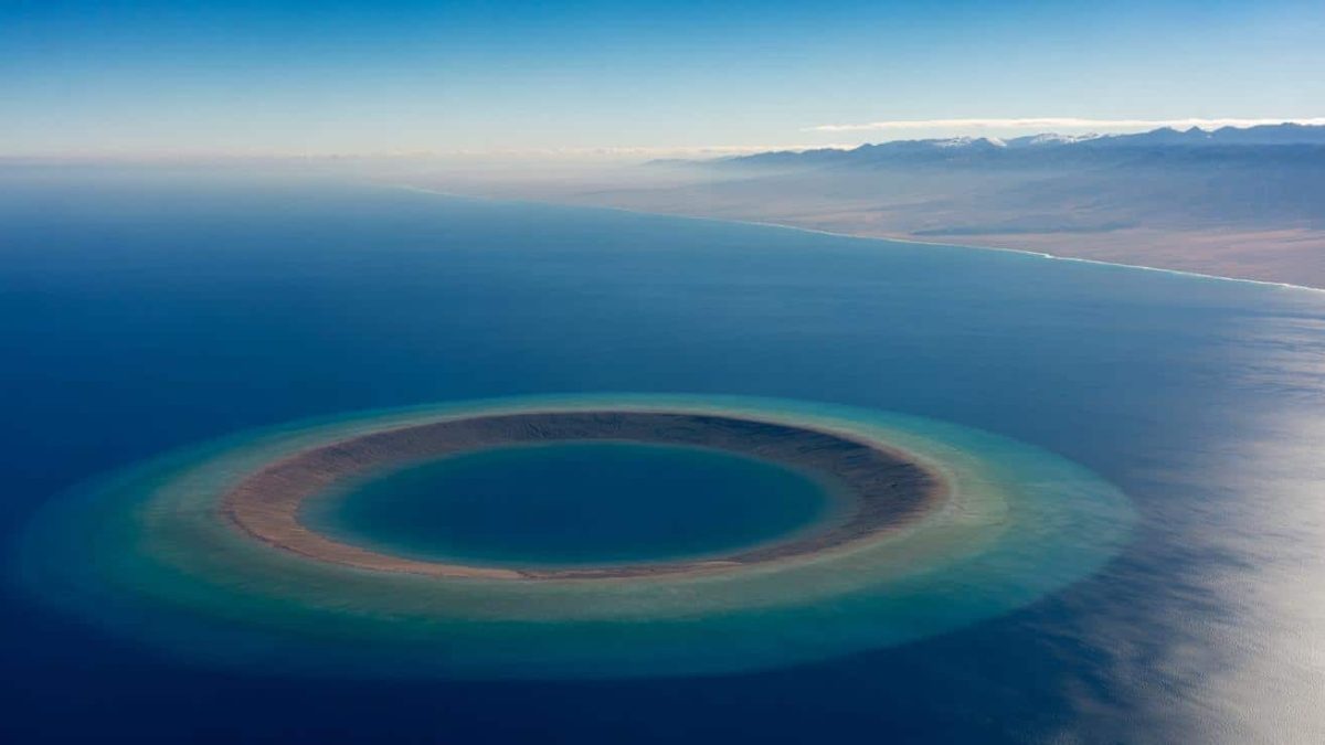 Satellite images reveal a giant circular depression off the coast of Chile that could mark an undiscovered impact crater