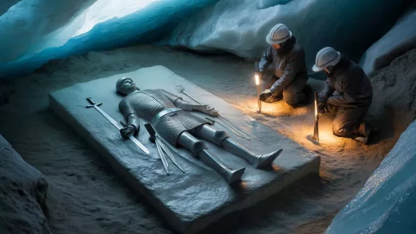 Buried Alive: The Astonishing Discovery of a Medieval Knight’s Tomb Frozen in Time Under a Glacier in Gdańsk