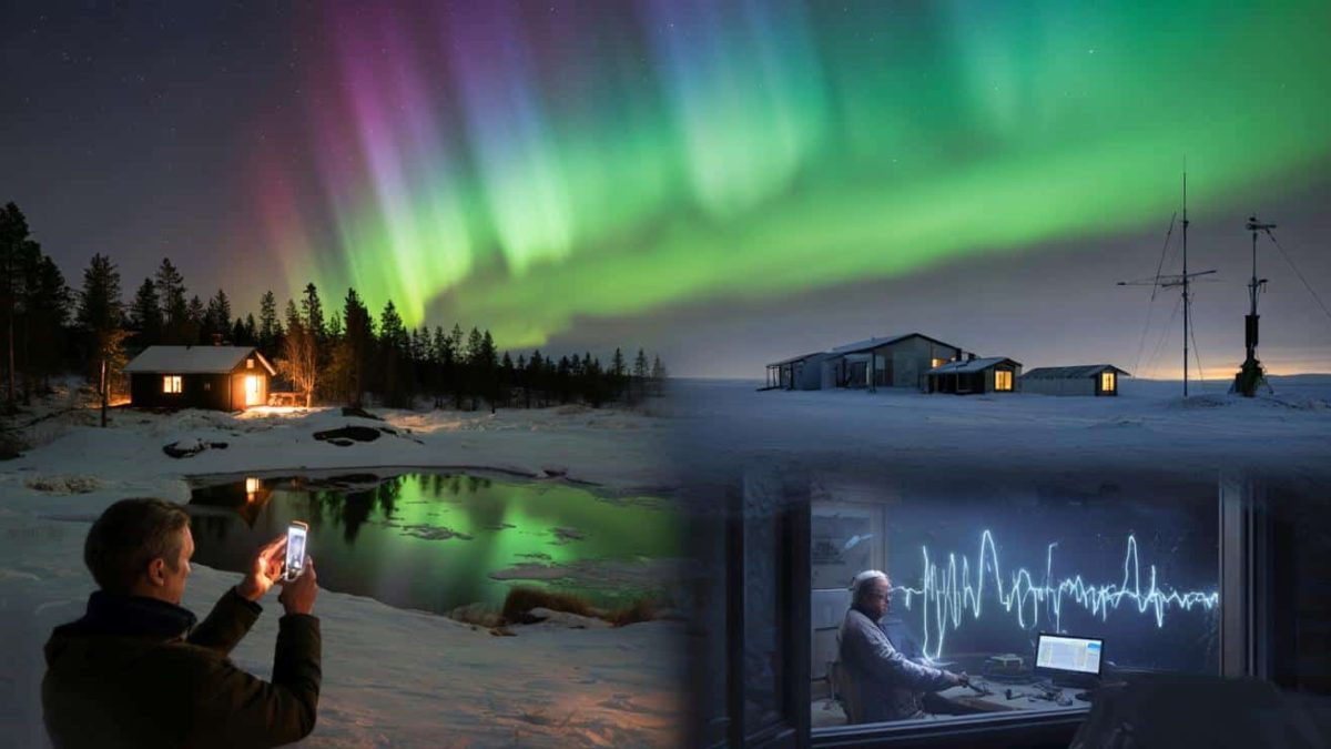 While auroras danced over Scandinavia scientists detected mirror signals on the opposite side of the globe hinting at atmospheric symmetry