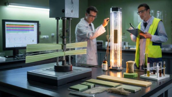 Inside the laboratory testing plant-based resin strong enough to replace traditional plastics in construction