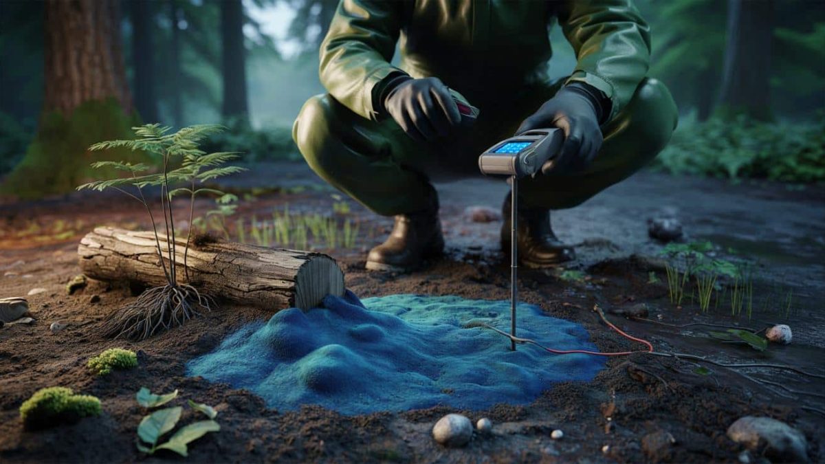 A rare blue fungus spreading through European forests is astonishing scientists with its ability to absorb heavy metals from soil