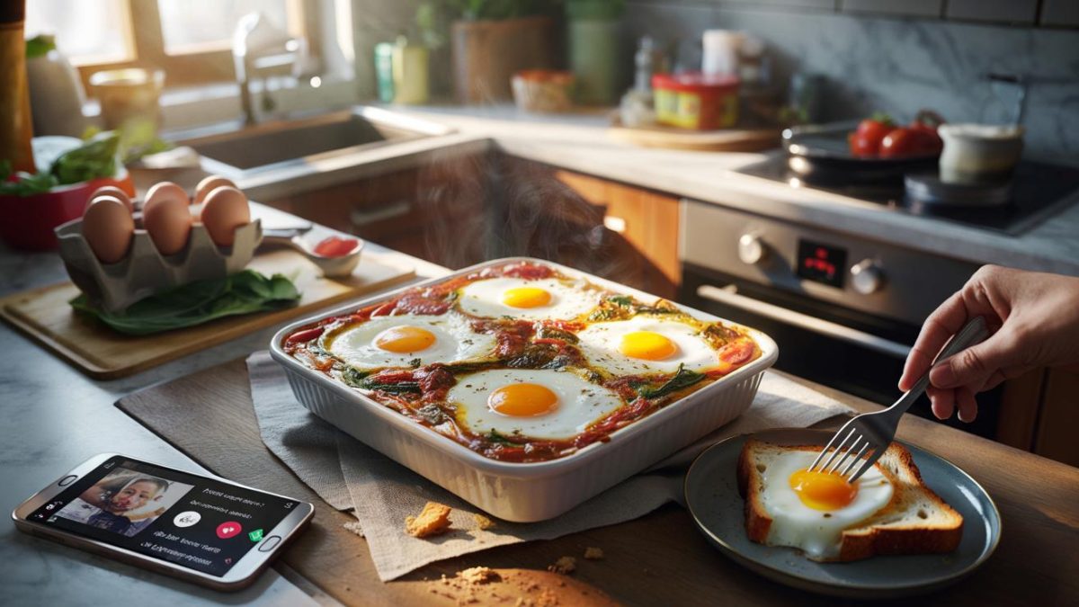This quick baked egg dish turns simple ingredients into a comforting meal that some praise as effortless home cooking while others dismiss as lazy, overrated food content sparking endless debate online