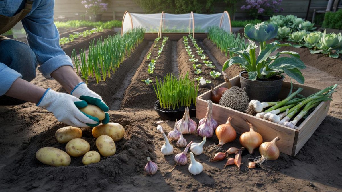 We always think they must be sown, yet these vegetables do far better when planted