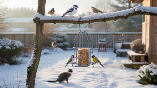 Why bird lovers are bending old coat hangers into life‑saving winter feeders