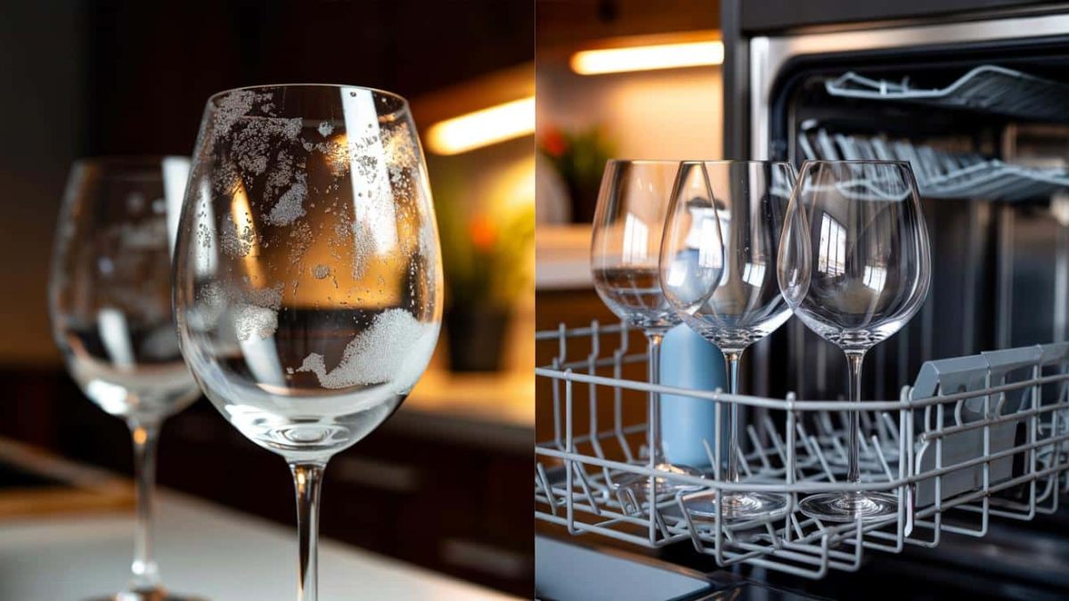 Why your dishwasher leaves white film on glasses every cycle and the rinse aid adjustment that solves it permanently