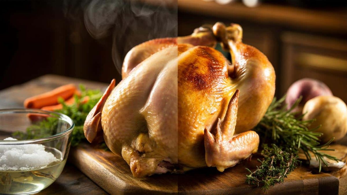 Why your oven-baked chicken always dries out before the skin turns golden and the resting and brining method that fixes it