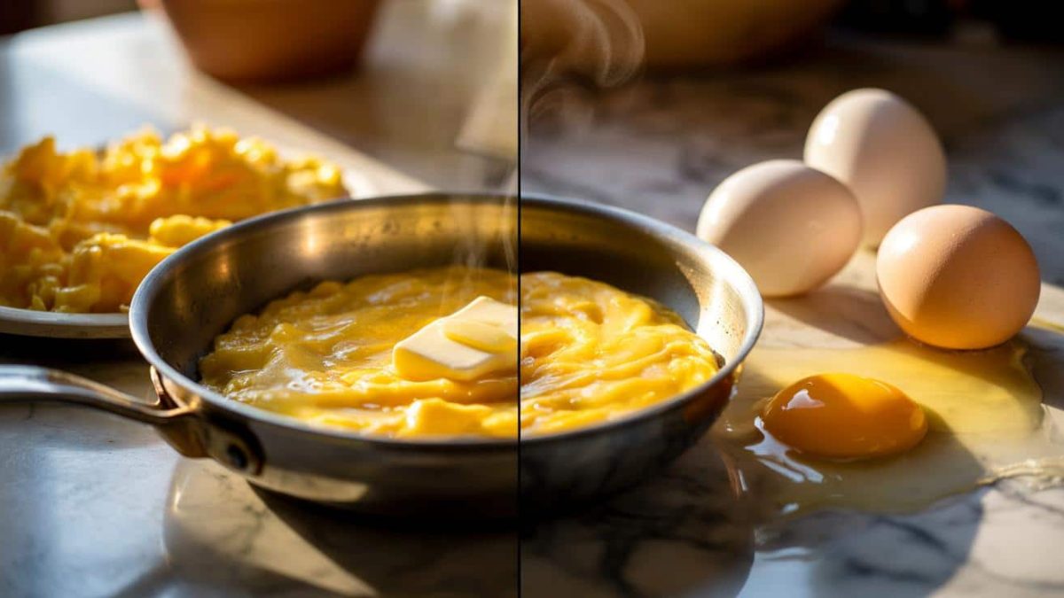 Why your scrambled eggs are always rubbery and the low heat butter technique that gives you the creamiest result every time