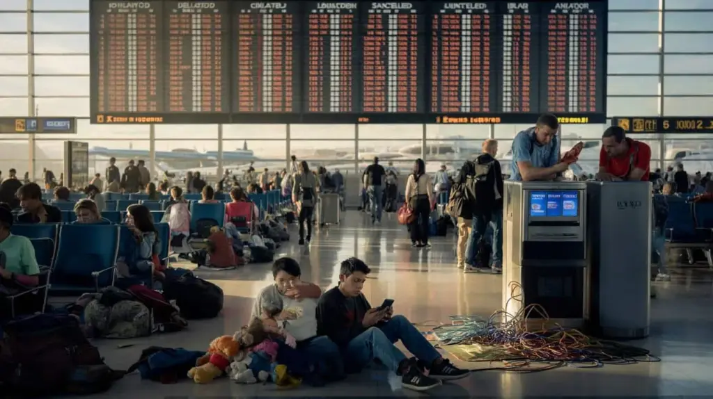 Shocking Chaos at U.S. Airports: Over 470 Flights Canceled and 5,000 Delayed, Leaving Passengers Stranded Nationwide
