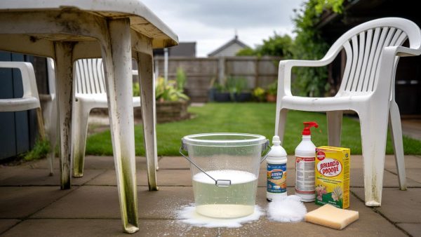 Your dull, yellowed garden furniture? This cupboard mix saves it before you throw it away