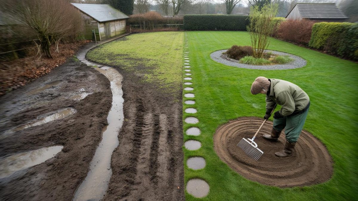 Your lawn turns into a mud field every winter? Here’s what gardeners do to stop it