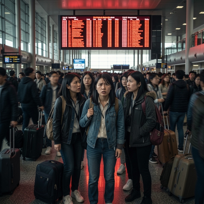 Chaos Erupts in China’s Skies: Hundreds of Flights Grounded Amid Unprecedented Disruptions