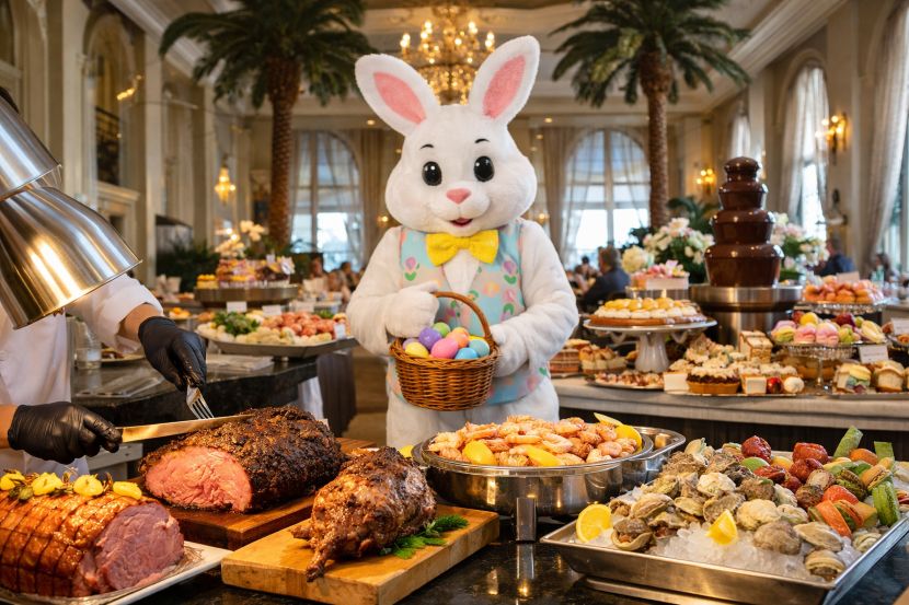 Unbelievable Easter Luxury: Galveston’s Grand Galvez Stuns with Lavish Sunday Brunch