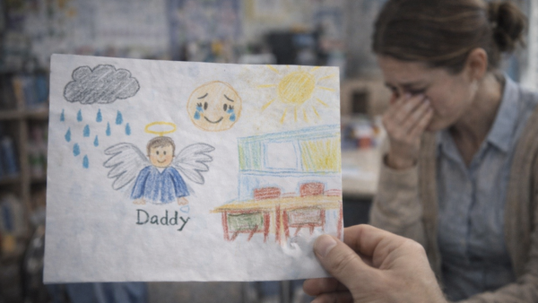 Shocking Confession: My Son’s Heartbreaking School Drawing Reduced His Teacher to Tears