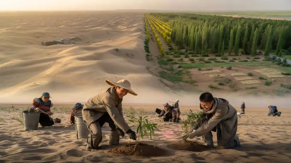 Shocking Secrets: China’s Stealth Army of 1 Billion Trees Is Conquering the Desert