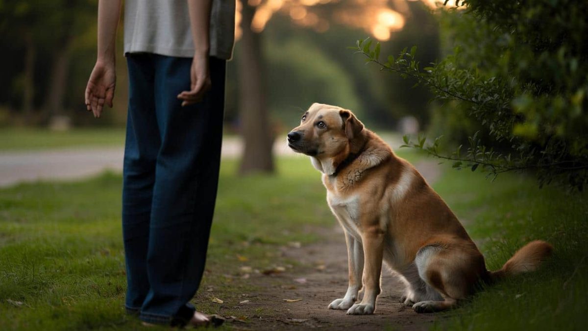 You’ll Never Believe Why Your Dog Stares at You During Their Potty Break