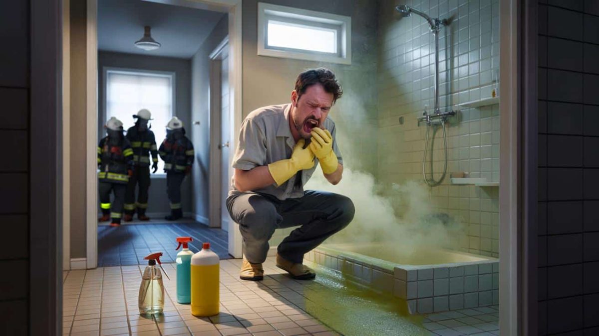 You’ll Never Believe What This Man Did While Cleaning His Bathroom – It Sent 13 Firefighters Running!