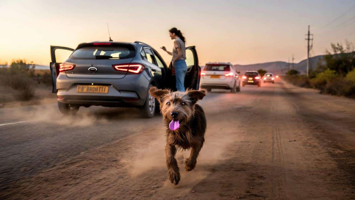 The Heartbreaking Dash: When a Stray Dog Chased a Car, a Driver’s Split-Second Decision Changed Everything Forever