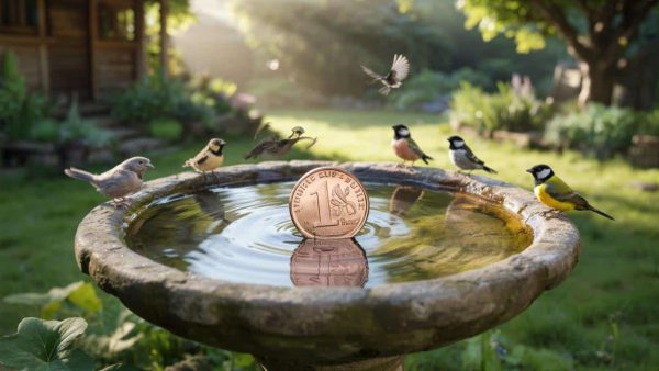 The Shocking Penny Trick That’s Keeping Bird Baths Sparkling Clean!