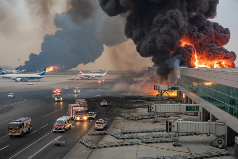 You Won’t Believe What Happened at Kuwait International Airport During the Drone Strikes!