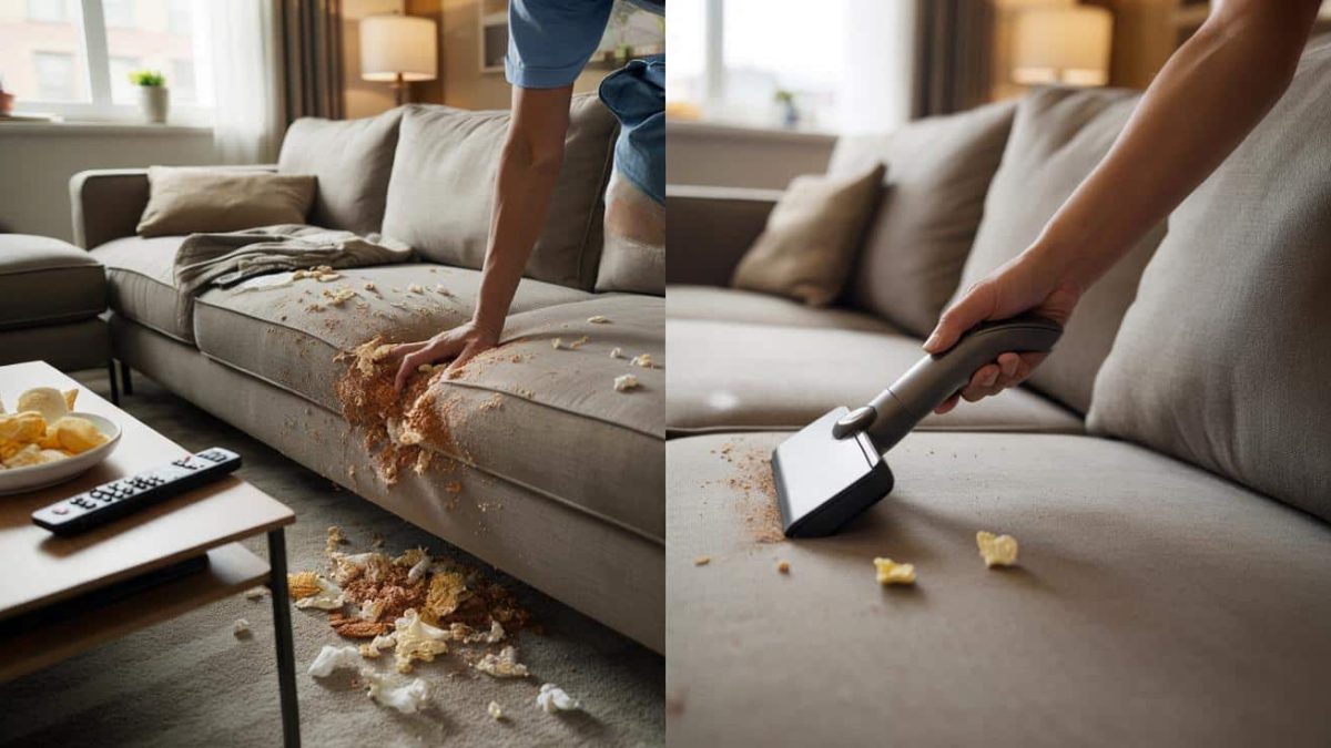 The Shocking Hack That’s Dividing Households: The Disgusting Way to Clear Couch Crumbs