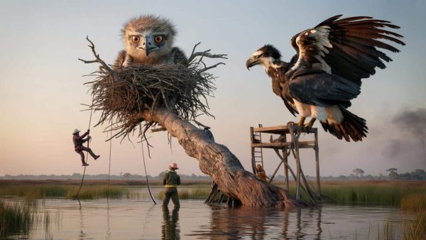 You Won’t Believe the Shocking Rescue of the Massive Harpy Eagle Chick in Brazil’s Pantanal!